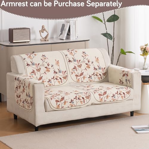 Image of HOKIPO HeavenHue Sofa Cover 2 Seater for Seat & Back, Autumn Whisper