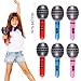 22 Pack Inflatable Rock Star Toy Set 80s Party Decorations Music Instruments Party Props 6 Inflatable Guitars, 6 Inflatable Microphones, 6 Shutter Shading Glasses, 1 Inflatable Piano and 1 Saxophone