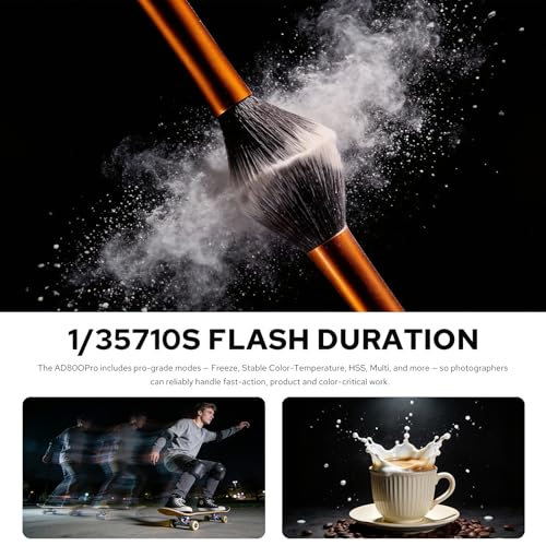 Image of Godox AD800Pro 800Ws Strobe | 1 /8000s HSS, 1 /35710s Freeze | TTL /M /Multi, 2.4G X System | 40W Bi-Color LED (2800K-6000K, CRI≈97) | Bowens Mount - Studio, Outdoor, Product, Portrait