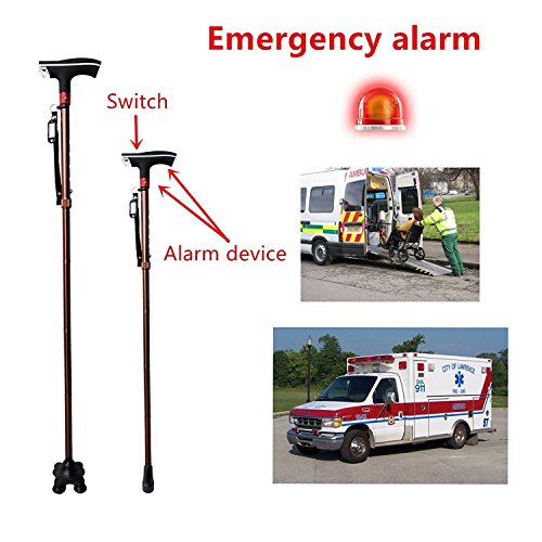 Walking Cane Stick Survival Multitool Height Adjuatable Collapsible