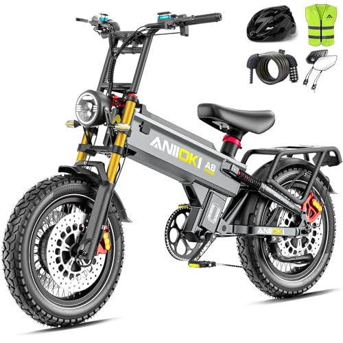 ANIIOKI Dual Motor Electric Bike for Adults,46MPH 52/60V