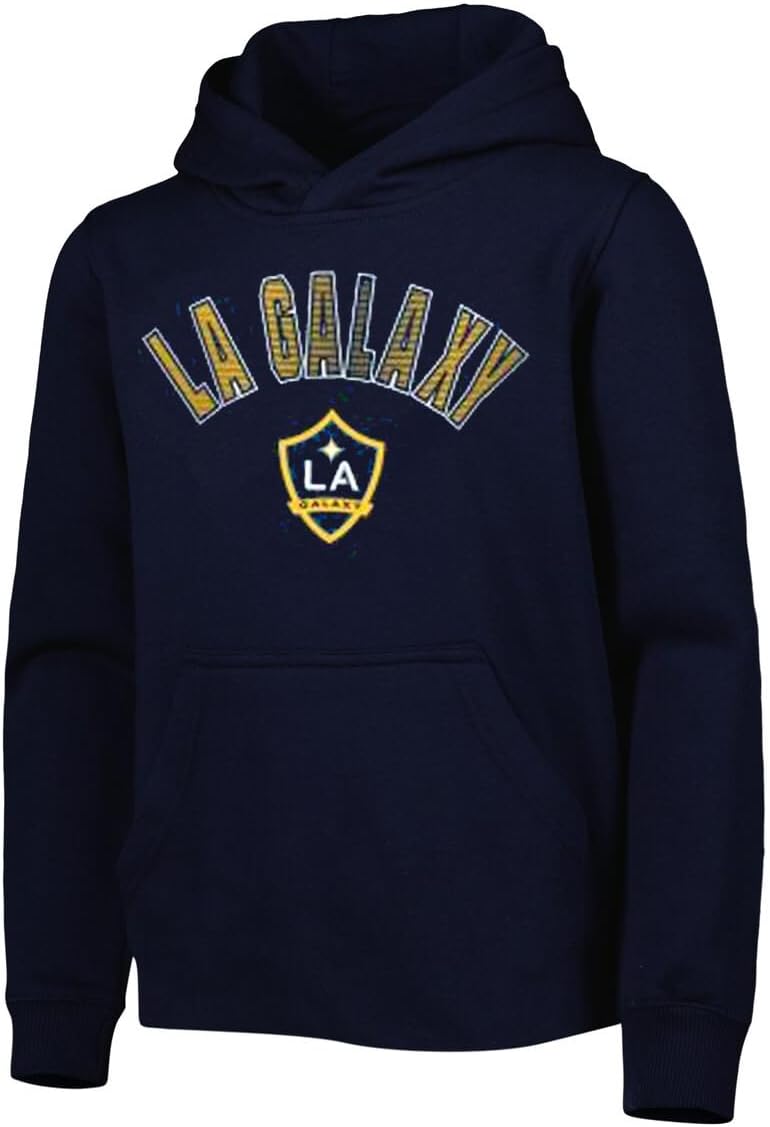 Outerstuff LA Galaxy Youth Size Defense Team Logo Pullover Fleece Hoodie