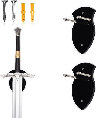 WANLIAN Soporte de pared de espada, estante de exhibición vertical de espada militar de acrílico para espada pequeña, espada vikinga, daga, colgador