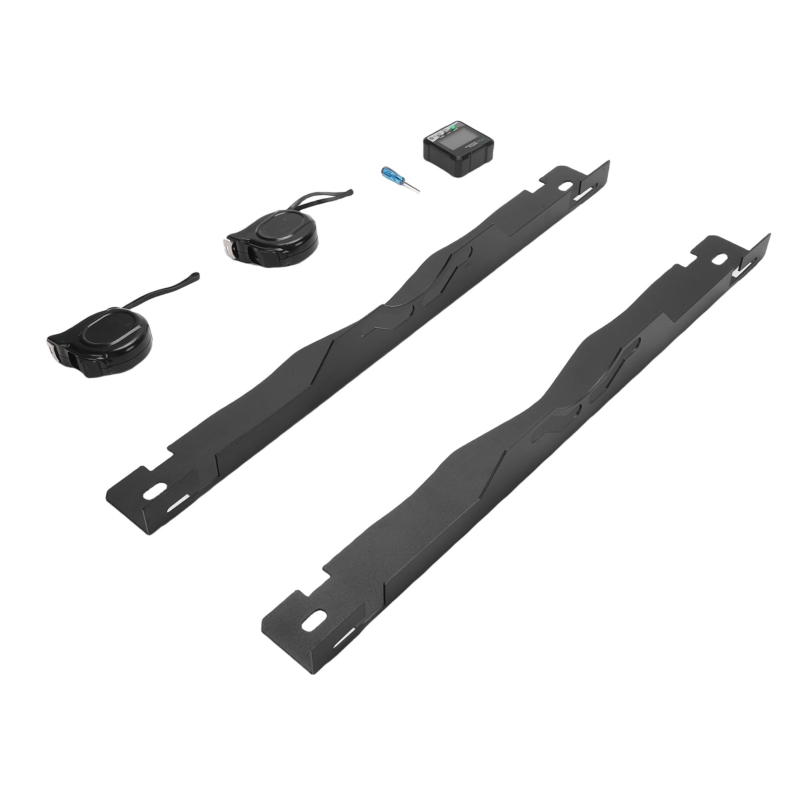 Kit de Herramientas de alineación de Ruedas con buscador de ángulo Digital y 2 Cintas métricas, Placas de alineación de Punta de Acero para una medición precisa de la inclinación