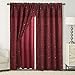 Elegant Comfort Luxury Curtain/Window Panel Set with Attached Valance and Backing 54