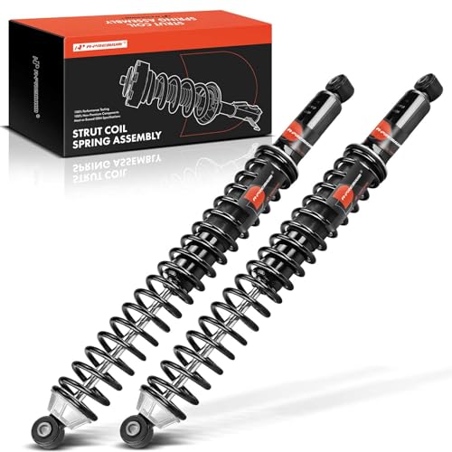 A-Premium Rear Load Adjusting Shock Absorber w/Coil Spring Compatible with Ford F-150 F150 2009-2014, 4WD/AWD, 2-PC Set