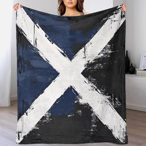 Couverture plaid écossais 3D microfibre chaude grand format 150x200cm - 4
