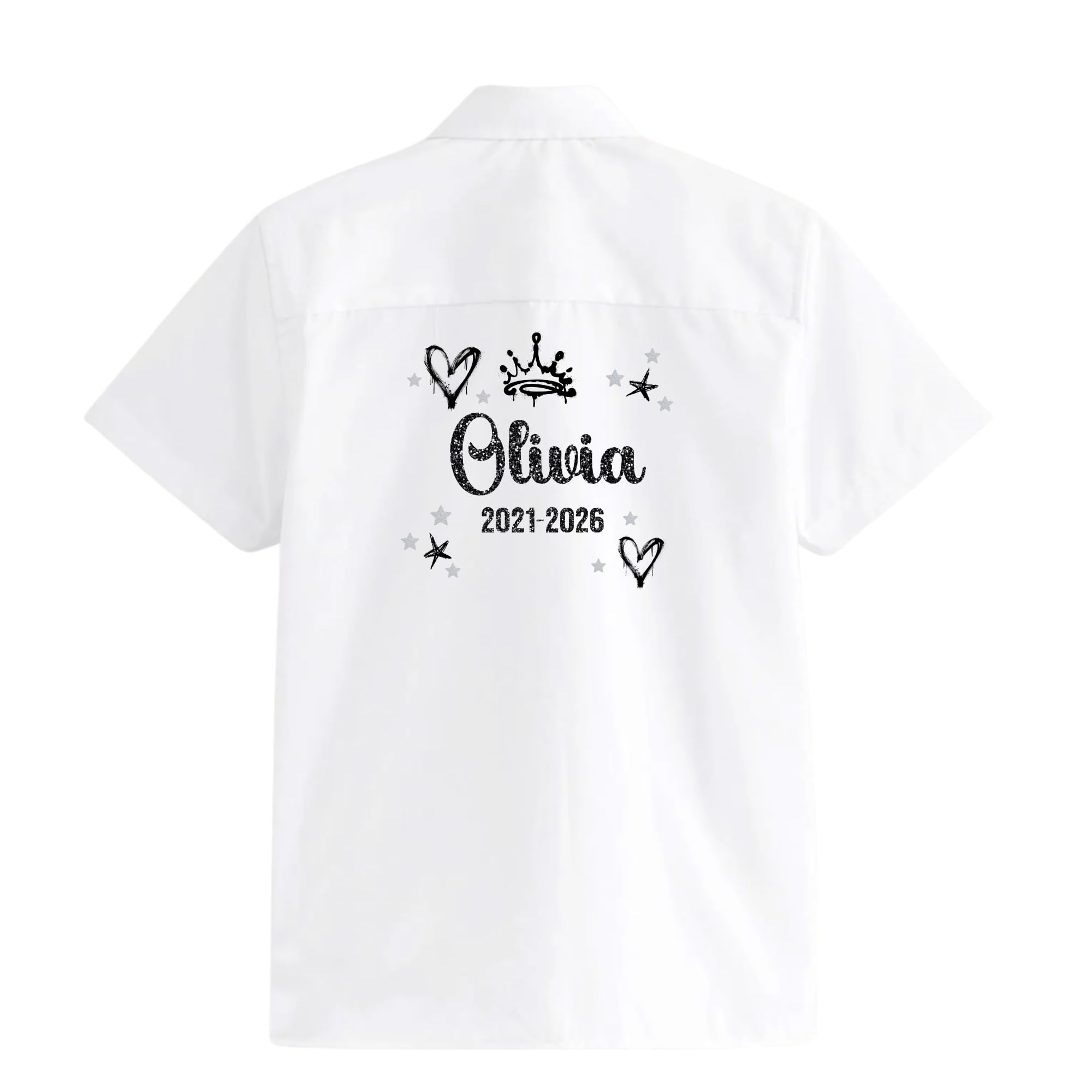 Personalised School Leavers Graffiti Glitter Effect Shirt Decal-School Leaver Iron on Decal,2026 - School Leavers,Iron on Decal,Leavers Shirts - Decal ONLY NO Shirt