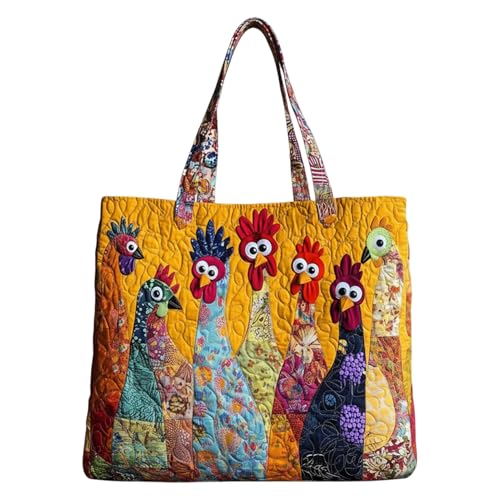 Bolsa acolchada ligera de tela con diseño de animales ideal para viajes y trabajo