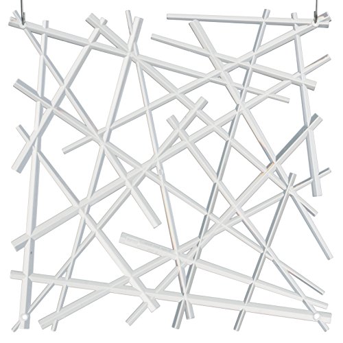 Koziol STIXX Lot de 4 éléments décoratifs, avec crochets, séparateur de pièce, décoration de fenêtre, brise-vue, en plastique, extensible, modulaire, stable,...