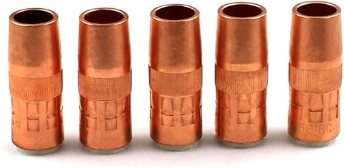 Miniatura 9 de WeldingCity Paquete de 2 boquillas de gas NS-1200B (diámetro de 12 pulgada, enrasado, latón) compatibles con consumibles para pistola de soldadura