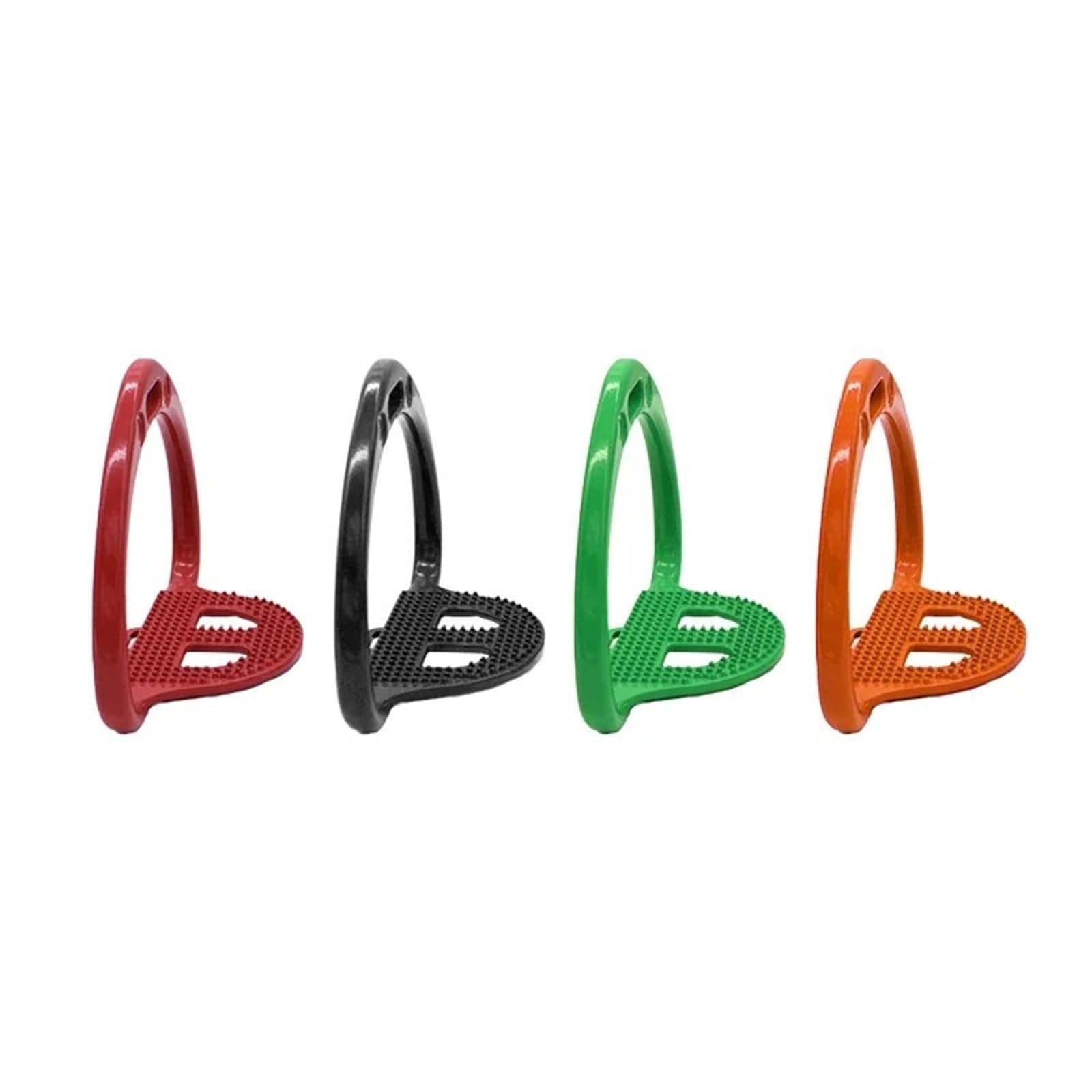 Estribos de carreras for silla de montar de caballo, Pedal antideslizante, suministros ecuestres, Multicolor claro | VERDE | ORANGE