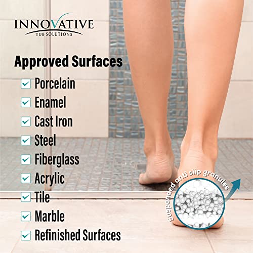Tub Guard Clear Bathtub And Shower Grip Textured Non Slip Coating To Prevent Slips And Falls - 2 Oz Size For 1 Standard Bathtub Or Shower #TOP2