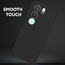 Pikkme Back Cover for Vivo Y29 5G / Vivo Y19s | Camera Protection Shockproof Soft Matte Silicone Bumper Case (Black) gallery image