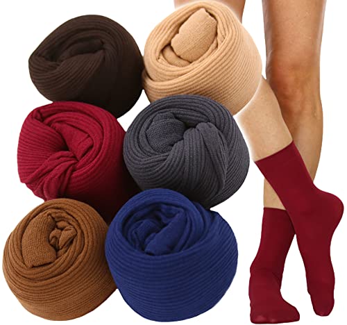 Image of ToBeInStyle Women's Pack of 6 or 12 Fashion Printed Crew Socks