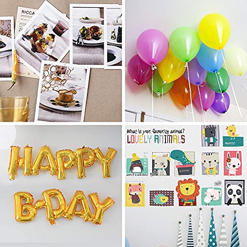 Image of Rozi Decoration Glue Dots for Balloons, Adhesive Accessories, Transparent (Pack of 4 Roll /400 Dots)