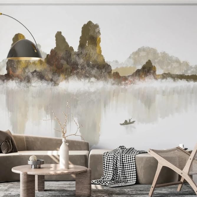 Papier peint panoramique 3D paysage rétro salon chambre 250x175 cm