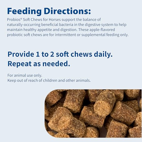 Probios Horse Probiotic Soft Chews, Apple Flavor, 1.32 lb | Gut health, Digestive support, Immune health, Apple flavor - Image 5
