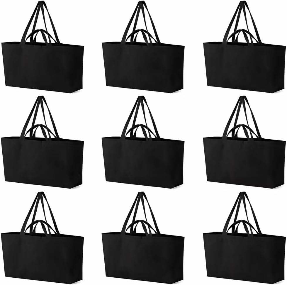 Extra Large Canvas Tote Bag, Heavy Duty Reusable Shopping Bag with Reinforced Handles, Durable Grocery Beach Utility Bag