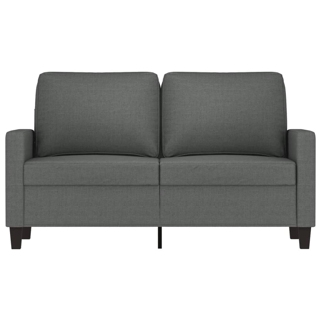 Sofá de 2 plazas de Tela,Sofá Sillón de Descanso Relax Color Gris Oscuro 120 cm