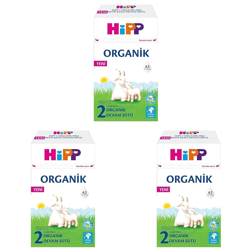 HiPP 2 Organik Keçi Sütü Bazlı Devam Sütü 400g 3lü paket