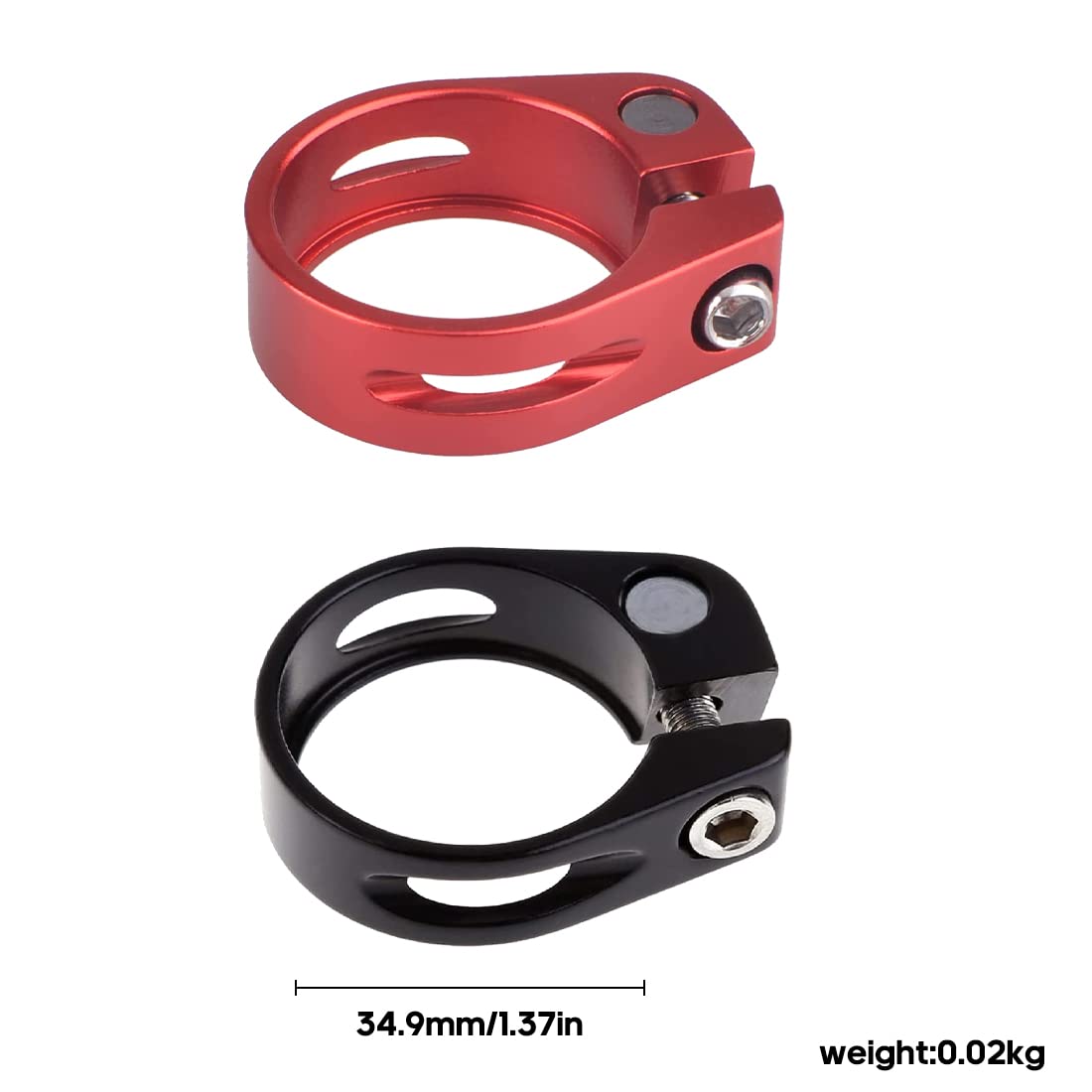 2er-Pack 34,9 Mm Fahrrad-Sattelklemme Aus Aluminium – Passend Für Ø31,8 Mm / Ø28,6 Mm Sitzrohre – Für MTB, Rennrad & Citybike – Korrosionsfest Und Stabil 2er-Pack 34,9 Mm Fahrrad-Sattelklemme Aus Aluminium – Passend Für Ø31,8 Mm / Ø28,6 Mm Sitzrohre – Für MTB, Rennrad & Citybike – Korrosionsfest Und Stabil