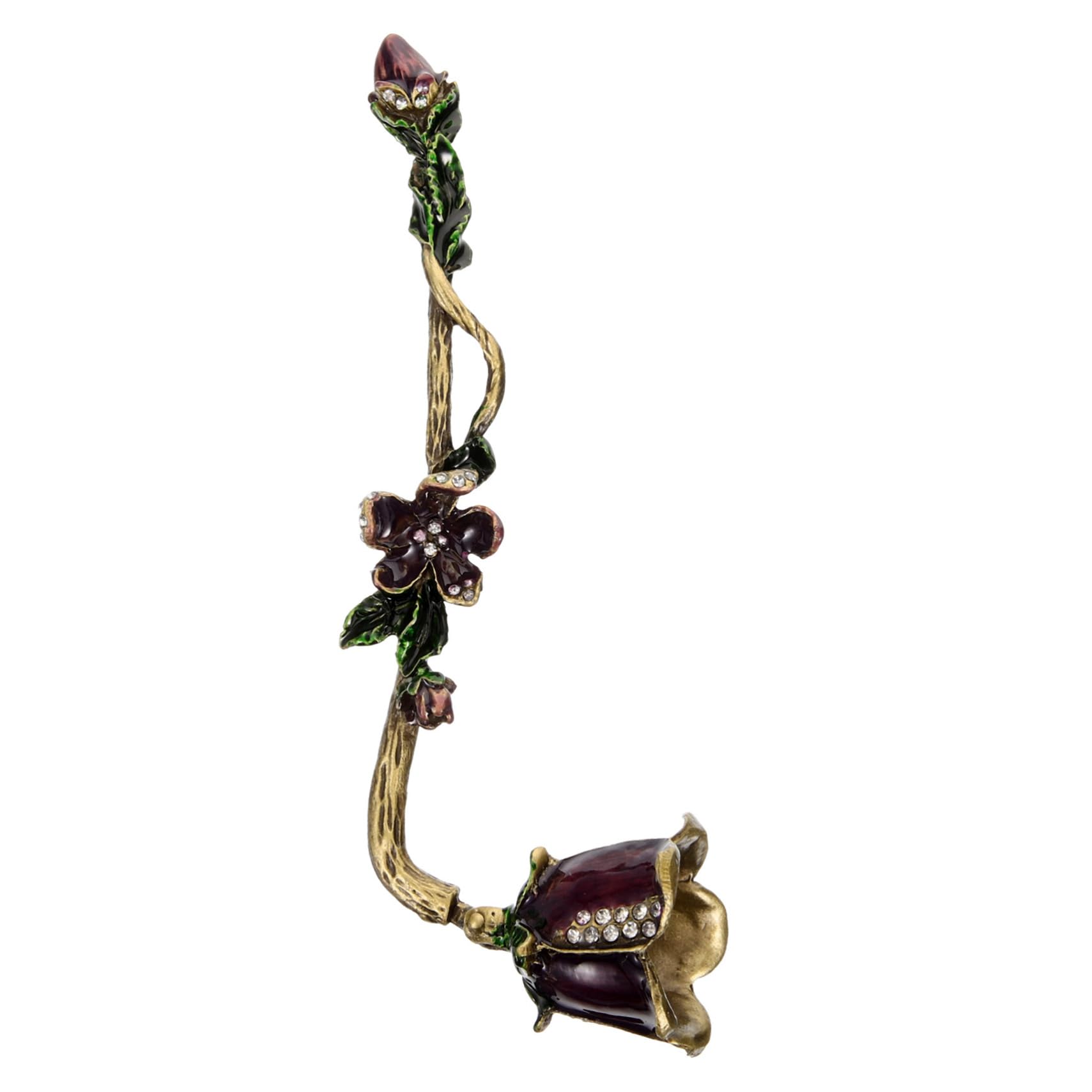 Gatuida 4pièces Cendrier De Bougie Éteignoir Vintage Outil De Sécurité pour Éteindre Bougies Parfumées Accessoire pour Amateurs De Bougies Design Élégant avec Violettes