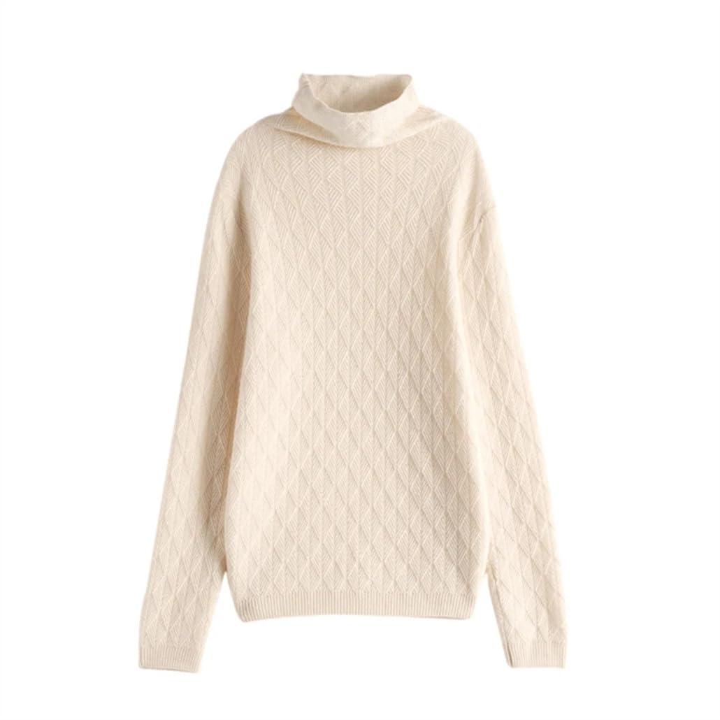 Automne Hiver Femmes Cachemire Pull Solide Lâche Manches Longues Pull Pulls