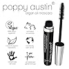 FINEST-Vegan-Mascara-For-Sensitive-Eyes-8x-More-Gentle-Hypoallergenic-Cruelty-Free-Organic-All-Natural-With-Cold-Pressed-Argan-Oil-by-Poppy-Austin-Black-031-fl-oz Poppy Austin Mascara - Organic Mascara, Natural Mascara, Vegan Mascara, Paraben-Free, Cruelty-Free Mascara - Hypoallergenic Mascara Lengthening & Volumizing with Argan Oil - 0.31 Fl Oz (Black)