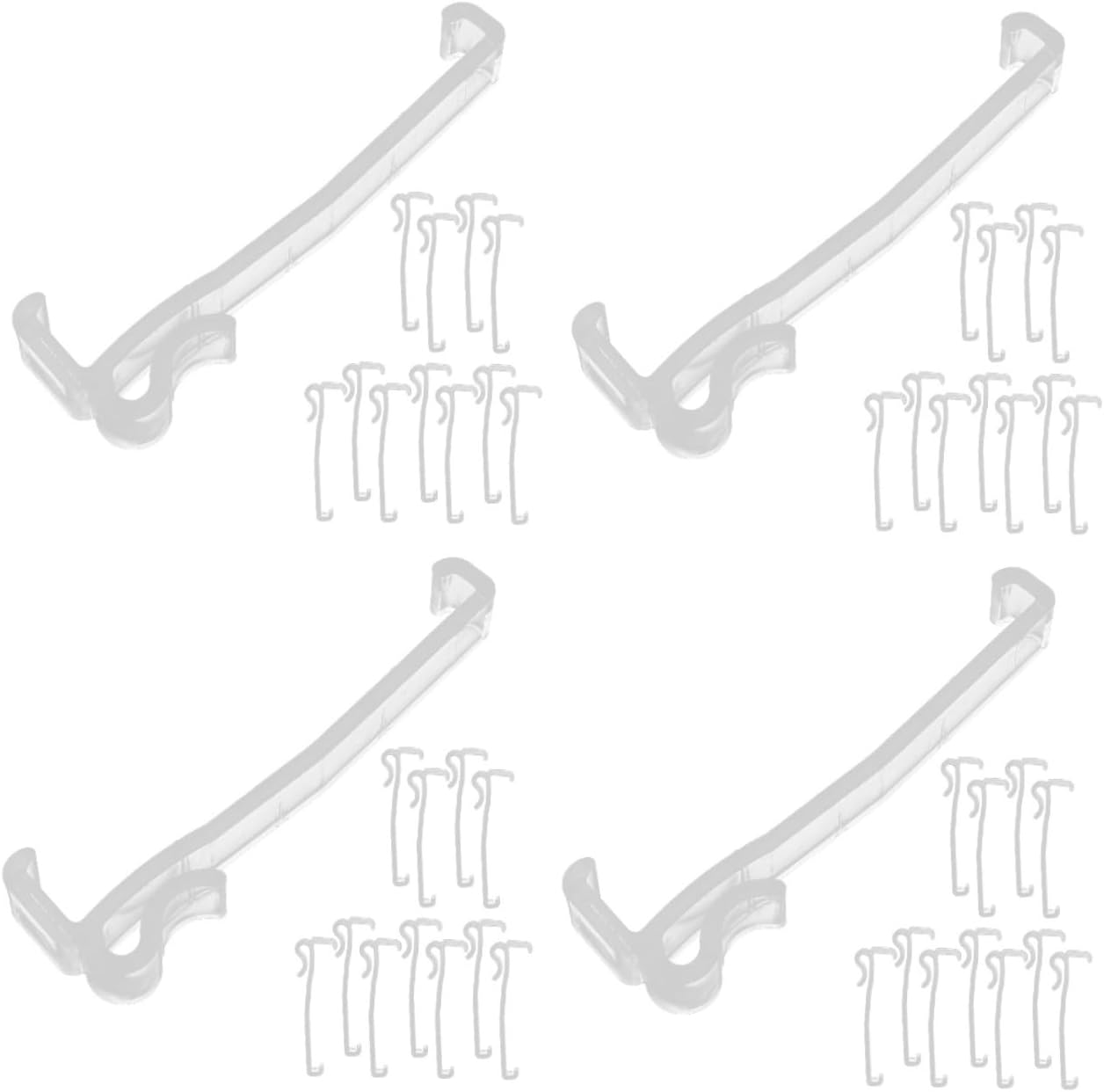 48pcs Vertical Valance Clips for Blinds Lightweight Retainer Holders Easy to Install Window Treatment Accessories Compatible Horizontal Blinds