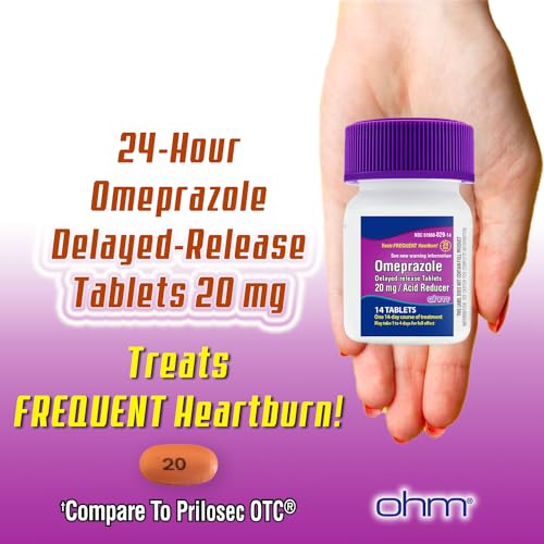 Ohm 1147492 Omeprazole Tablets, Delayed-Release Tablets, 20Mg Acid Reducer thumb #1