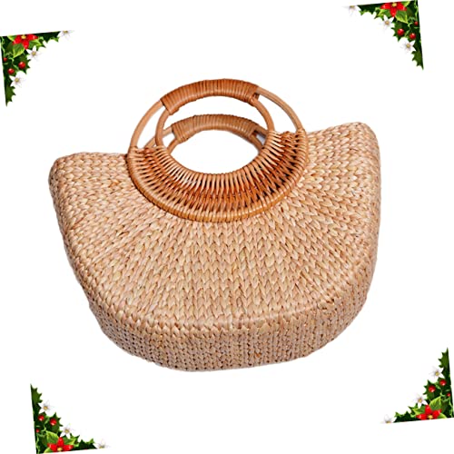 Bolsa de Playa OUNONA Forma Luna Tejida para Mujer miniatura 6