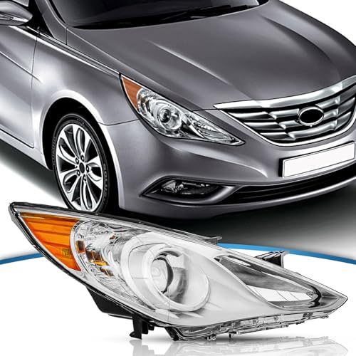 TTUN AUTO Compatible with Hyundai Sonata 2011-2014 HeadlightExcludes Hybrid with Halogen Bulbs 92102-3Q000(Passenger Side)