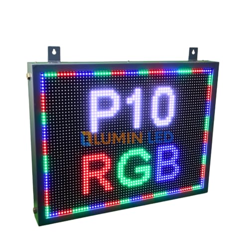 Image of Multicolor Scrolling Display / P10 Scrolling display LED scrolling display board with Wi-Fi - Mobile App /pc (2'1 inch FT X 1'6 inch FT)