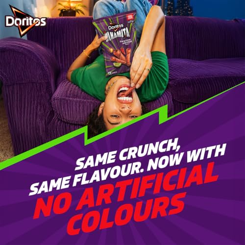Image of Doritos Dinamita Fiery Lime and Chilli Tortilla Nacho Chips, 56g /65.2