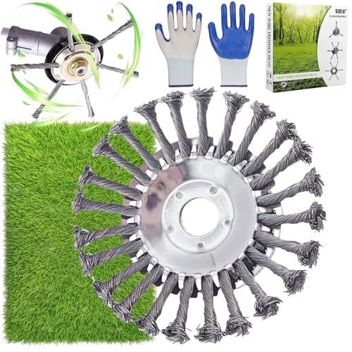 gitende Universal Steel Wire Grass Trimmer Head, 2025 Upgraded String Trimmer Replacement Head, 6...
