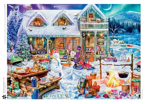 Buffalo Games Aimee Stewart Winterland Fun Rompecabezas de 1000 Piezas para Adultos con Estuche Metálico Coleccionable y Póster a Color Referencial miniatura 5