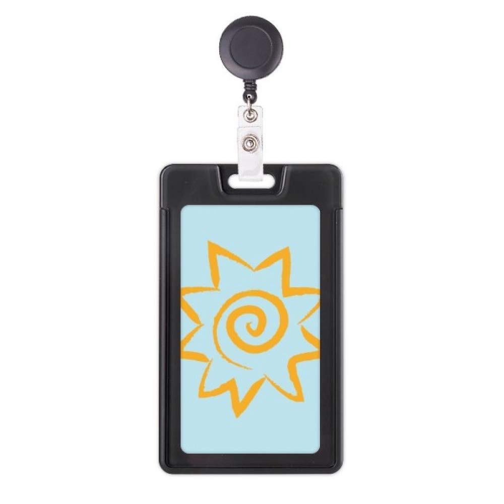 Porte-badge soleil rétractable jaune idéal pour égayer votre blouse médicale - 5