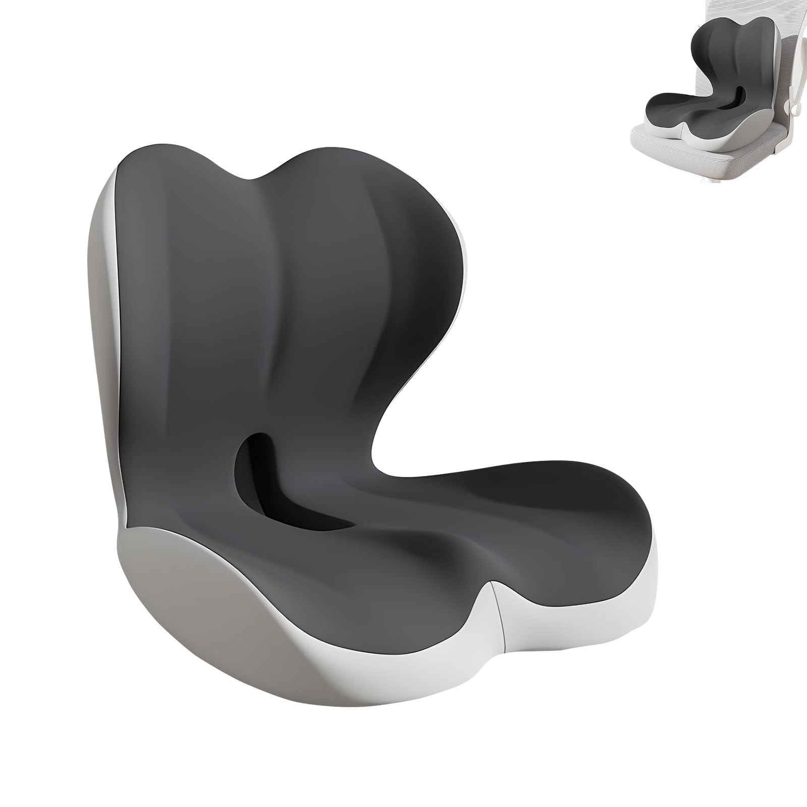 XAGMODSHN Ergonomic Seat Pillow Removable for Chair Car Home, Breathable Pressure Relief Design Ergonomic Chair Pillow with Lumbar