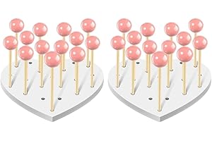 Valentine Lollipop Holders: 2 Pack Heart Shaped Candy Display Stands