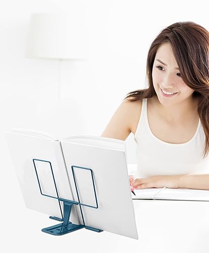 Miniatura 7 de Soporte para libros de lectura, soporte ajustable para libros, soporte para documentos, soporte de escritura resistente para recetas, libros de