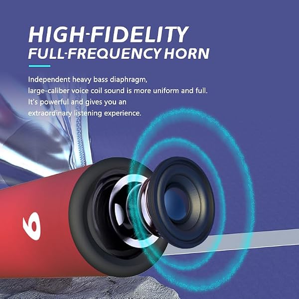 XIANGWUSHE Relay Stick Outdoor Sports Speaker, 8H Playtime, TF Card & Recording Function, TWS Stereo, for Boyfriend by XIANGWUSHE - Image 4