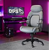 DPS Centurion Gaming Chair with Adjustable Headrest - Gray