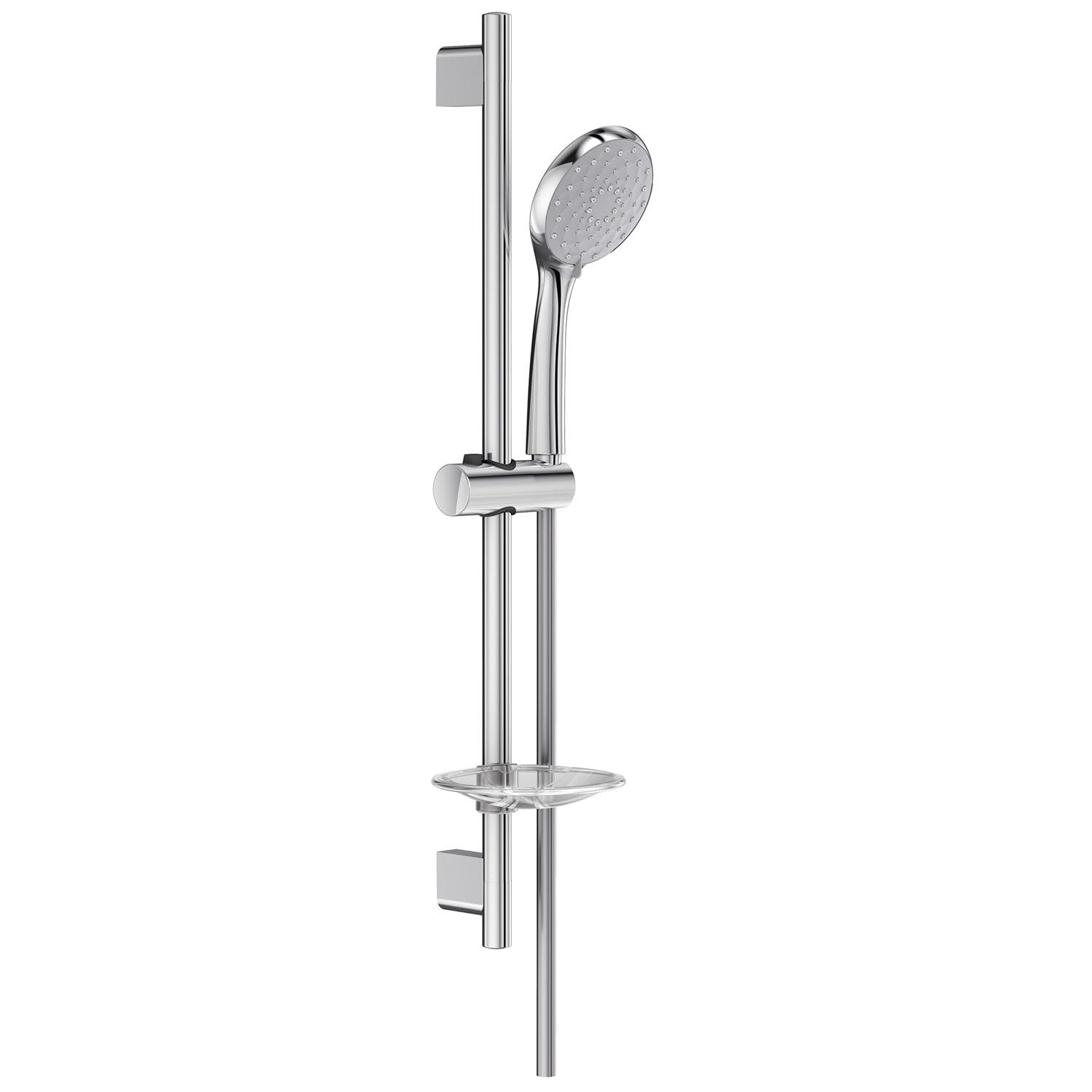 Douchette 3 jets Jacob Delafon Awaken économie d'eau diamètre 11,6cm chrome