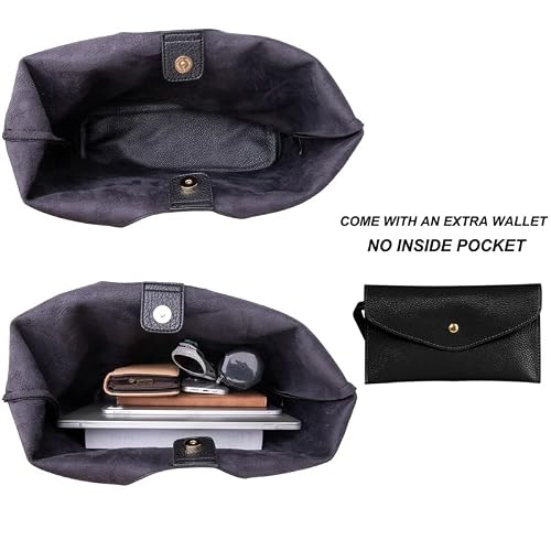 Montana West Prawdziwa skórzana torba crossbody dla kobiet telefon mini torba modna torebka, Czarny obsydianowy, Large