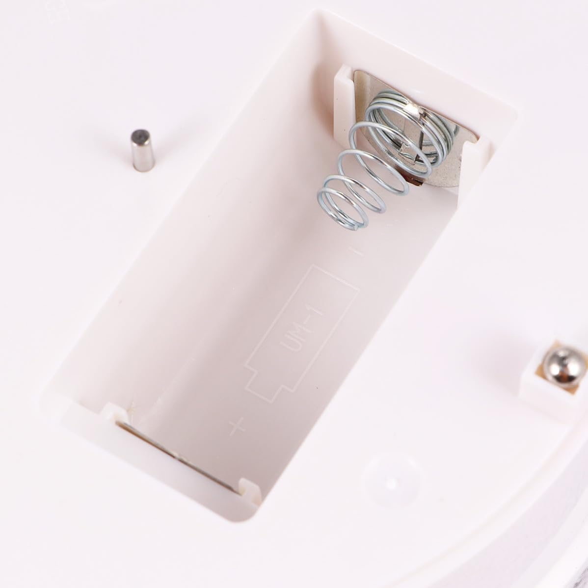 Electric Rotating Display Stand with Dual Power, White ABS Platform
