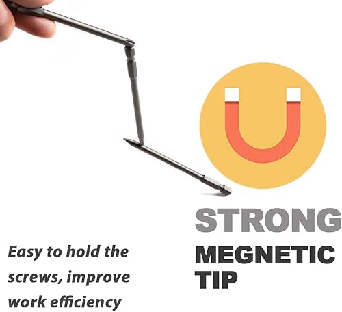 Miniatura 6 de VESTTIO Juego de puntas de destornillador largo 3 en 1, hexagonalranuradoPhillips, 10 unidades, vástago hexagonal de 14 de pulgada de 4