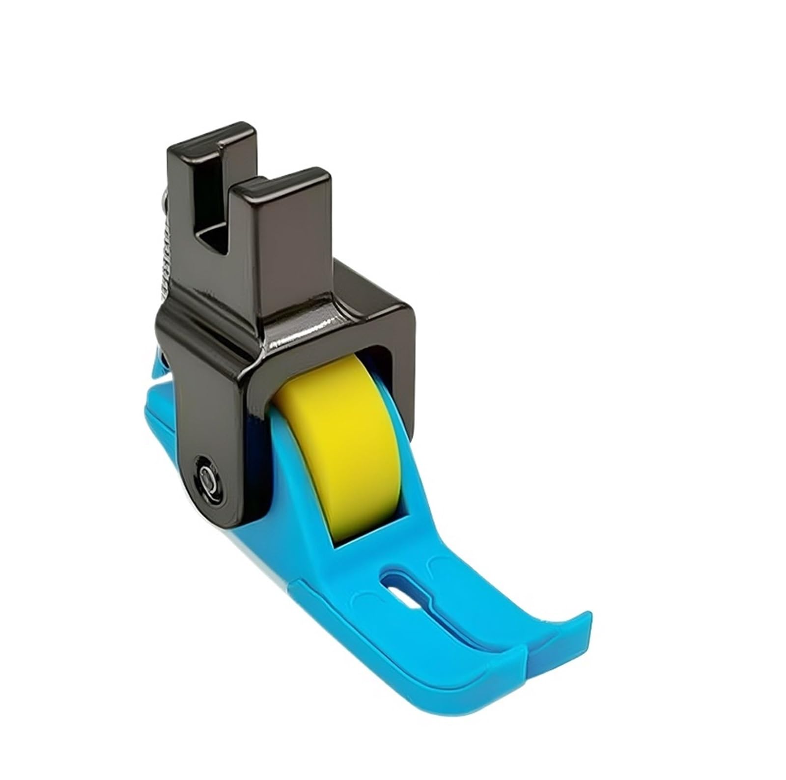 1pc Blue Plastic Roller Presser Foot Thick And Thin Fabric Universal