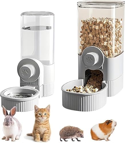 Automatic Hanging Pet Feeder and Water Dispenser Set ，Automatic Rabbit