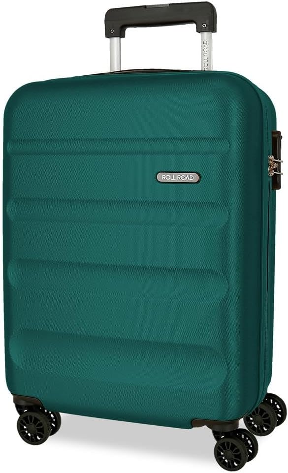 Roll Road Flex Maleta de Cabina Verde 38x55x20 cm ABS Cierre Combinación 35L